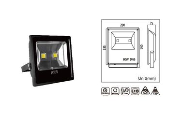 100w IP65 Entegre Süper Parlak Açık Led Flood Işıklar 120 ° Beam Açısı
